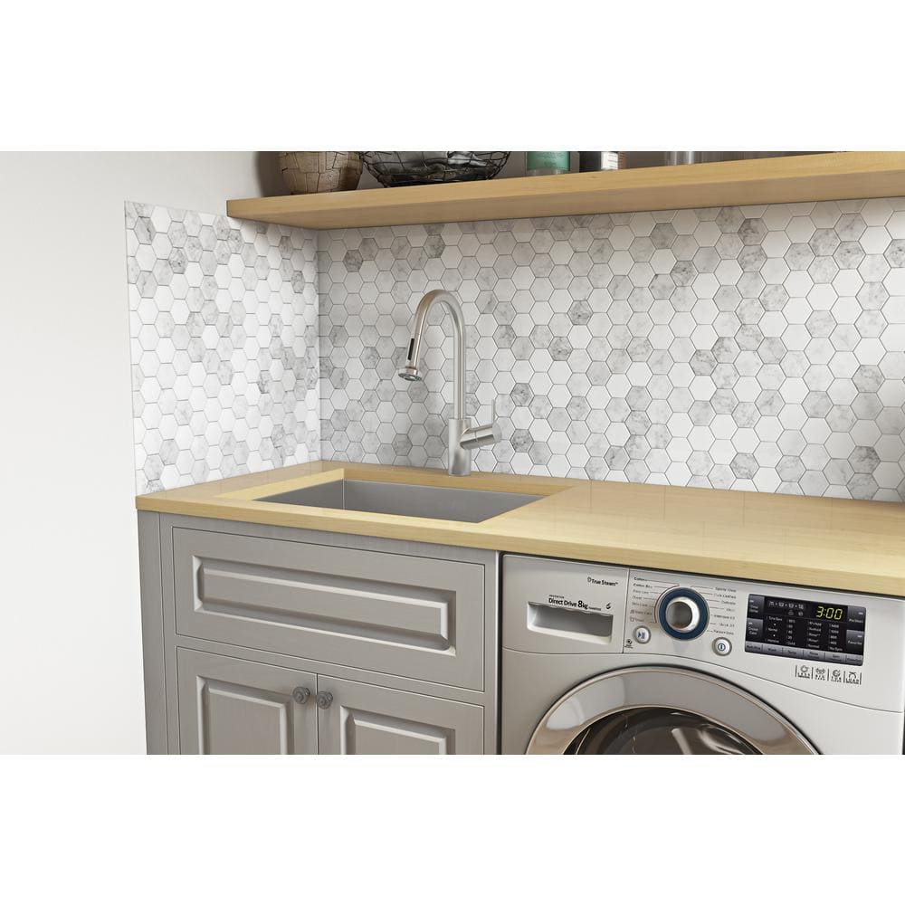 Ruvati 23" x 18" Stainless Steel Undermount Utility Sink