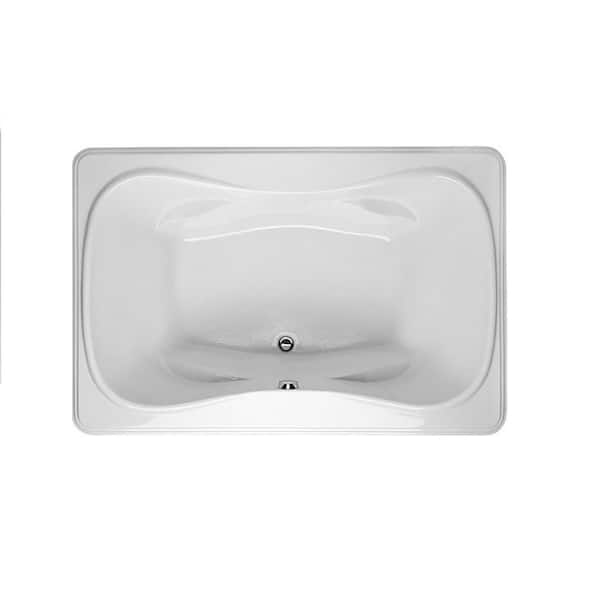 Jennifer 72 in. x 48 in. Rectangular Drop-in Bath tub in White