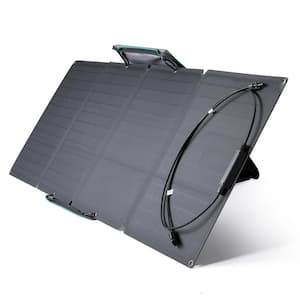110-Watt Portable Solar Panel, Foldable Solar Charger Chainable for Power Station /Generator, Waterproof for Outdoors