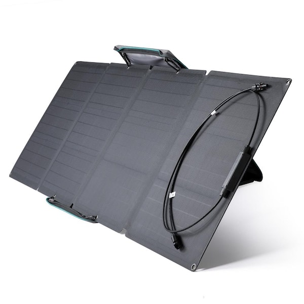 EcoFlow 110-Watt Portable Solar Panel, Foldable Solar Charger Chainable for Power Station /Generator, Waterproof for Outdoors
