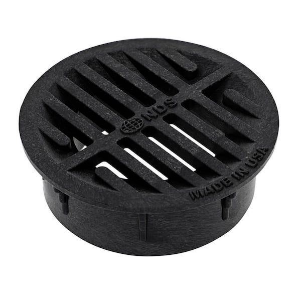 NDS 5 in. Plastic Square Drainage Grate in Black 8 - The Home Depot