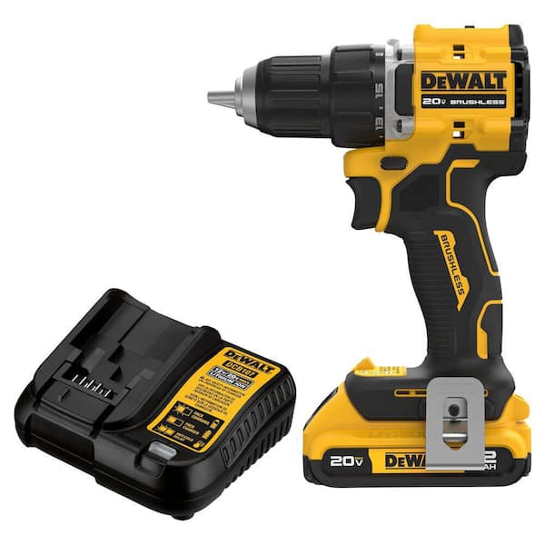 Atomic 20V Lithium-Ion Cordless Compact 1/2 in. Drill/Driver Kit with 2.0Ah Battery and Charger