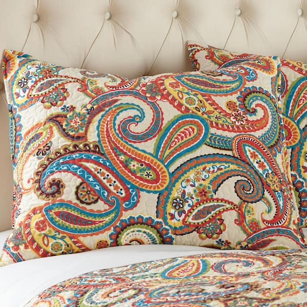 Chic Home Safira 5 Piece Paisley Quilt Set King