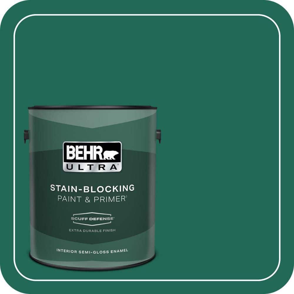 1 gal. #S-H-480 Forest Rain Extra Durable Semi-Gloss Enamel Interior Paint & Primer price history on PriceWatchPro