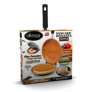 7 In. Non-Stick Ti-Ceramic Pancake Bonanza, The Easy Double Flip Pan