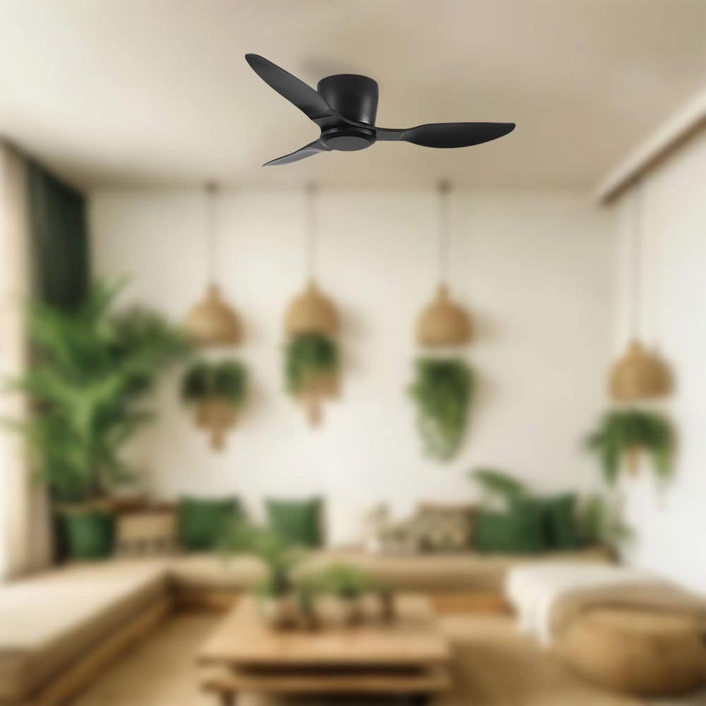 Turboflow Blade Span 40 in. Indoor Matte Black Ceiling Fan with Remote Control price history on PriceWatchPro