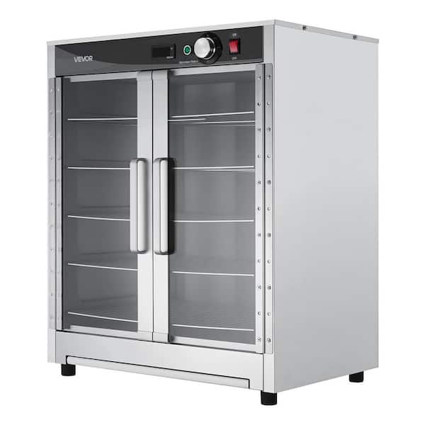 Electric Hot Box Food Warmer, 5-Tier Commercial Warming Cabinet with Water Tray, Double-Door and Adjustable Shelves