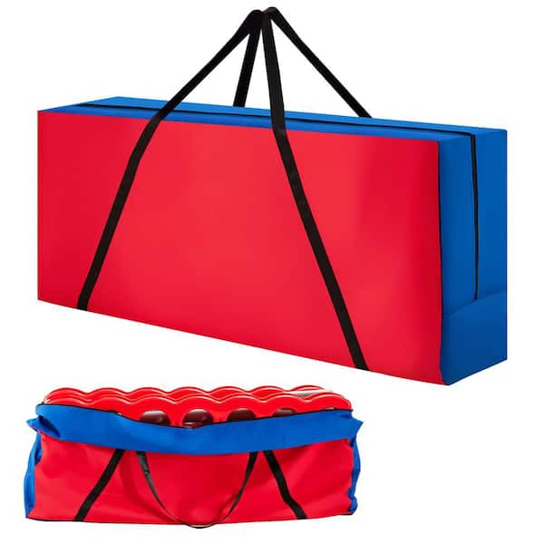 Costway Giant 4 in a Row Connect Game Carry and Storage Bag for Life Size Jumbo 4 to Score (Only Bag-Game Set Not Included)