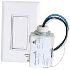 Simple Wireless Light Switch Kit, No-Wires and Battery-Free Light Switches for Home (1 Receiver and 1 Light Switch)