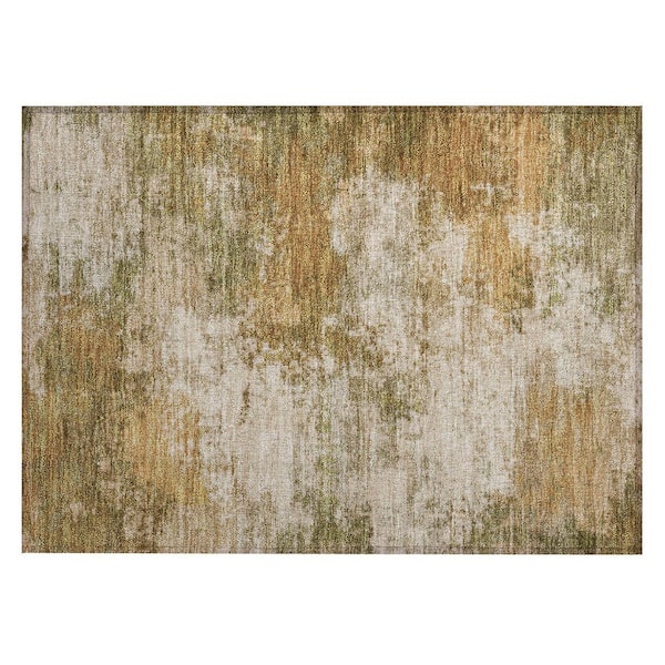 Chantille Machine Washable Indoor/Outdoor Abstract ACN2064 Copper 1 ft. 8 in. x 2 ft. 6 in. Accent Rug