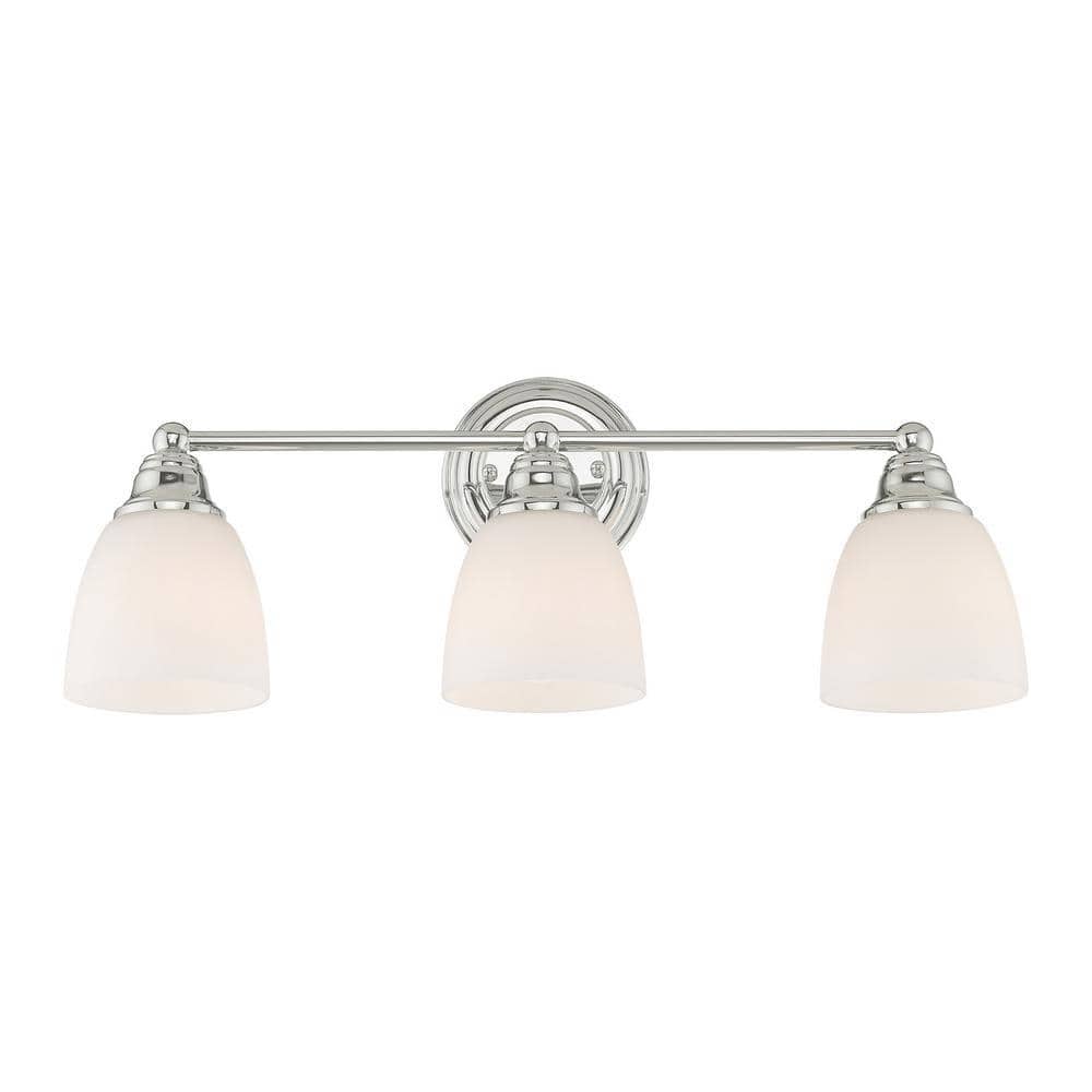 Beaumont 3 Light Polished Chrome Bath Vanity