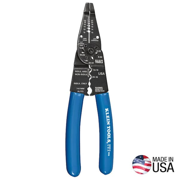 Klein Tools Long Nose Multi Tool Wire Stripper, Wire Cutters, Crimping Tool