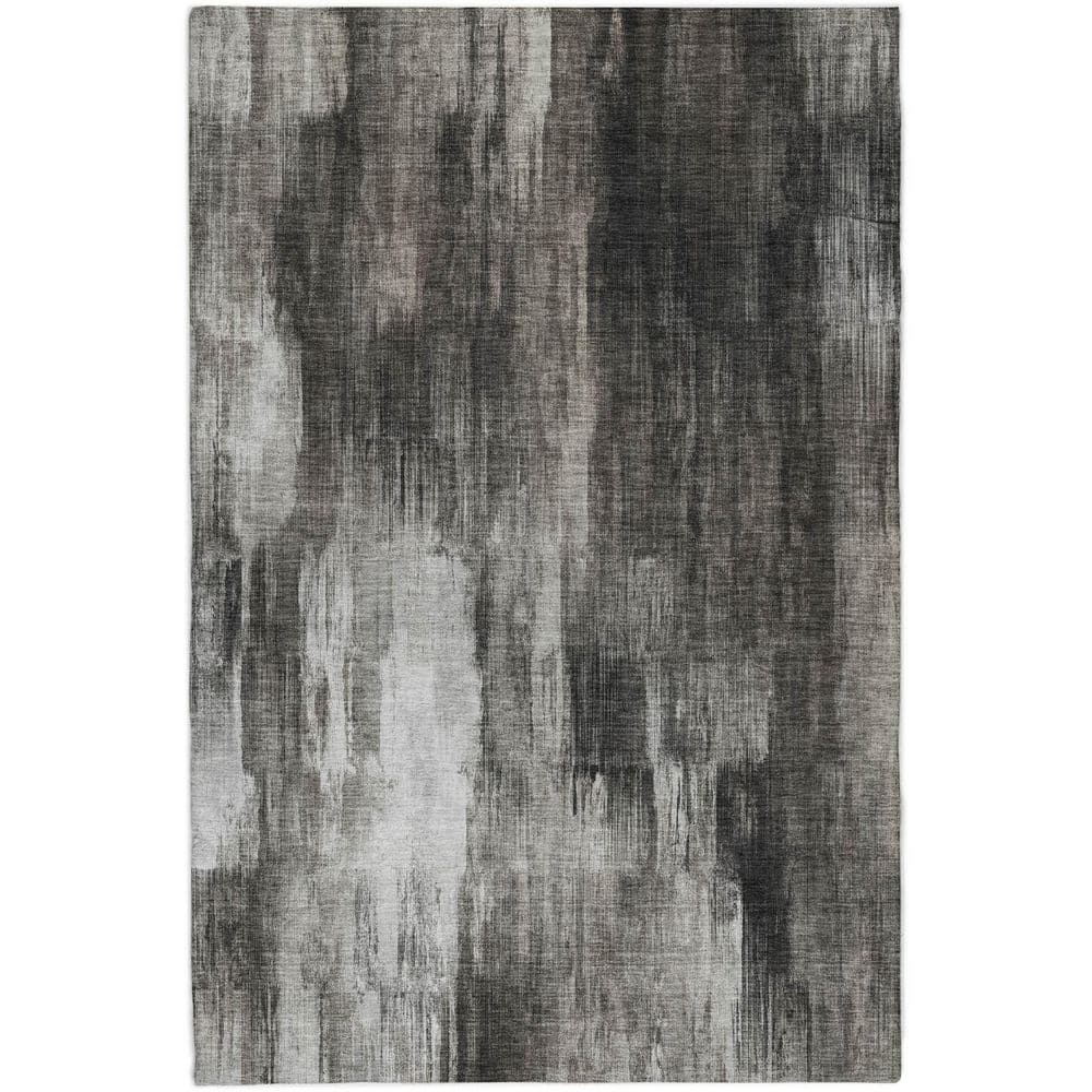 Dream Shag Premium Machine Washable Abstract ADS567 Gray 5 ft. x 7 ft. 6 in. Area Rug price history on PriceWatchPro