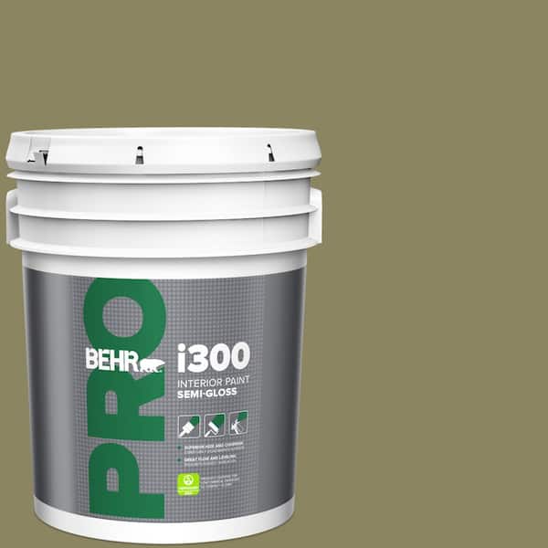 BEHR PRO 5 gal. #S350-5 Green Scene Semi-Gloss Interior Paint