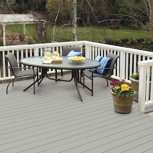 8 oz. #SC-365 Cape Cod Gray Solid Color Waterproofing Exterior Wood Stain and Sealer Sample