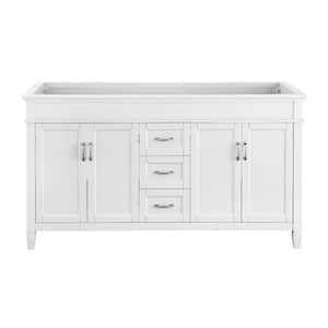 Ashburn 60 in. W x 21.63 in. D x 34 in. H Bath Vanity Cabinet without Top in White