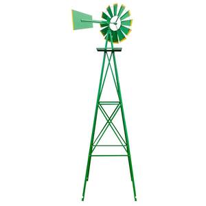 8 ft. Green Outdoor Garden Decorative Windmil