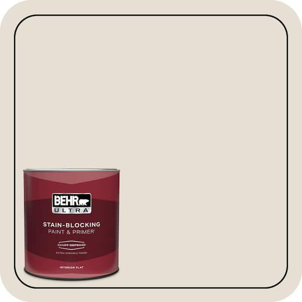 BEHR ULTRA 1 qt. #PPU7-11 Cotton Knit Extra Durable Flat Interior Paint & Primer