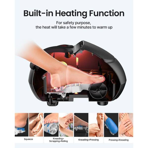 Best Choice Products Therapeutic Shiatsu Foot Massager Kneading and Rolling for Foot, Ankle, Nerve Pain w/ Handle, High Intensity Rollers, Remote