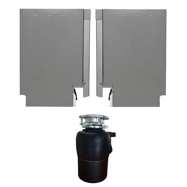 24 in. Standard Built-in Dishwasher 14-place plus 3/4 HP Garbage Disposer with QUIET 51dB 110V E-Star ADA in Stainless