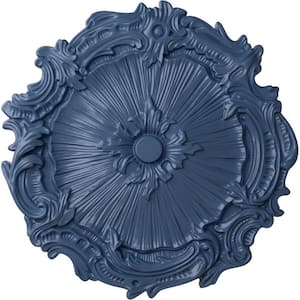 16-3/4" x 1-3/8" Plymouth Urethane Ceiling Medallion (Fits Canopies upto 1-5/8"), Hand-Painted Americana