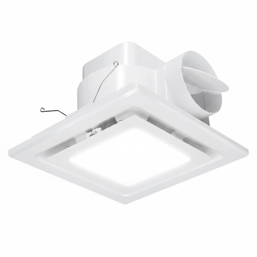 30W 110-220V Quiet Bathroom Exhaust Fan with LED Light, Ceiling Mount, 110 CFM, 4 in. Duct, 1 Piece price history on PriceWatchPro