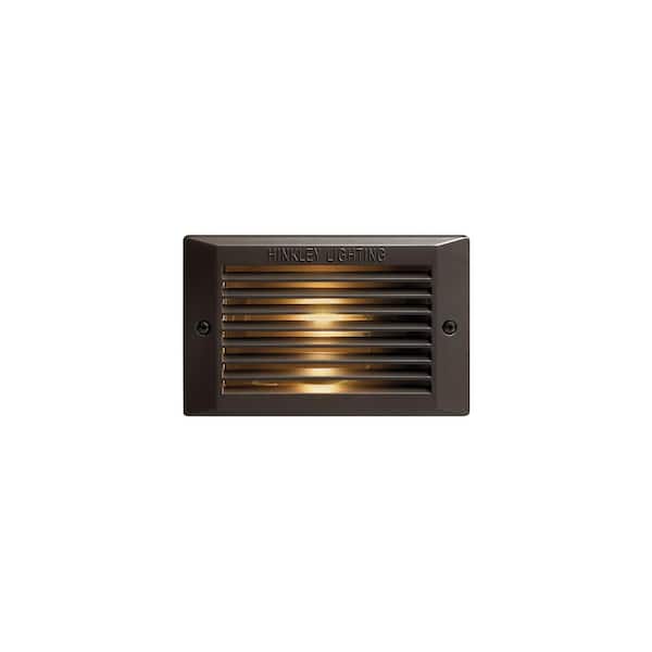 Brick and Step Hardwired Bronze Stair Light