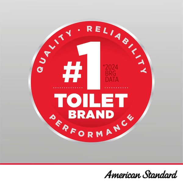 American Standard - Cadet 3 Decor Tall Height 2-Piece 1.28 GPF Single Flush Elongated Toilet with Seat in White, Seat Included
