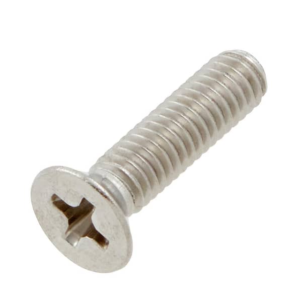 Everbilt M4-0.7x16mm Stainless Steel Flat Head Phillips Drive Machine Screw 2-Pieces