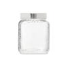 Style Setter 3-Piece Square Glass Jars Canisters Set with Silver Lids,  Clear 303933-RB - The Home Depot