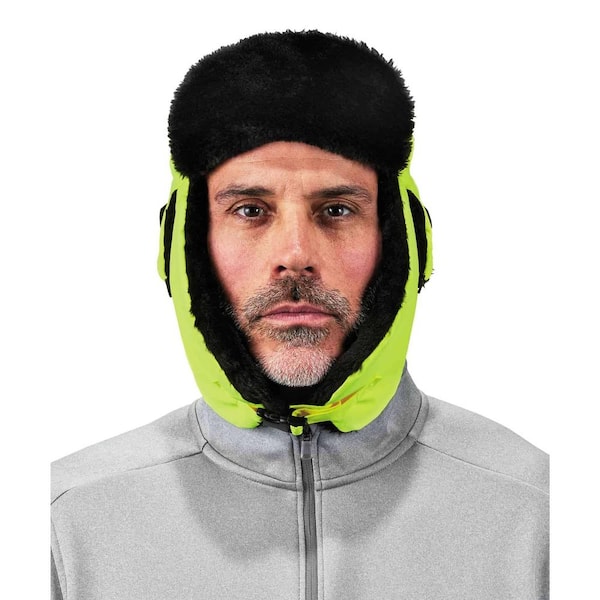 METEO 帽子 Ergodyne N-Ferno 6802 L/XL Lime Classic Trapper Hat 6802 - The