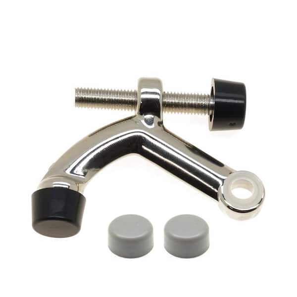 idh by St. Simons Solid Brass Hinge Pin Door Stop in Bright Nickel