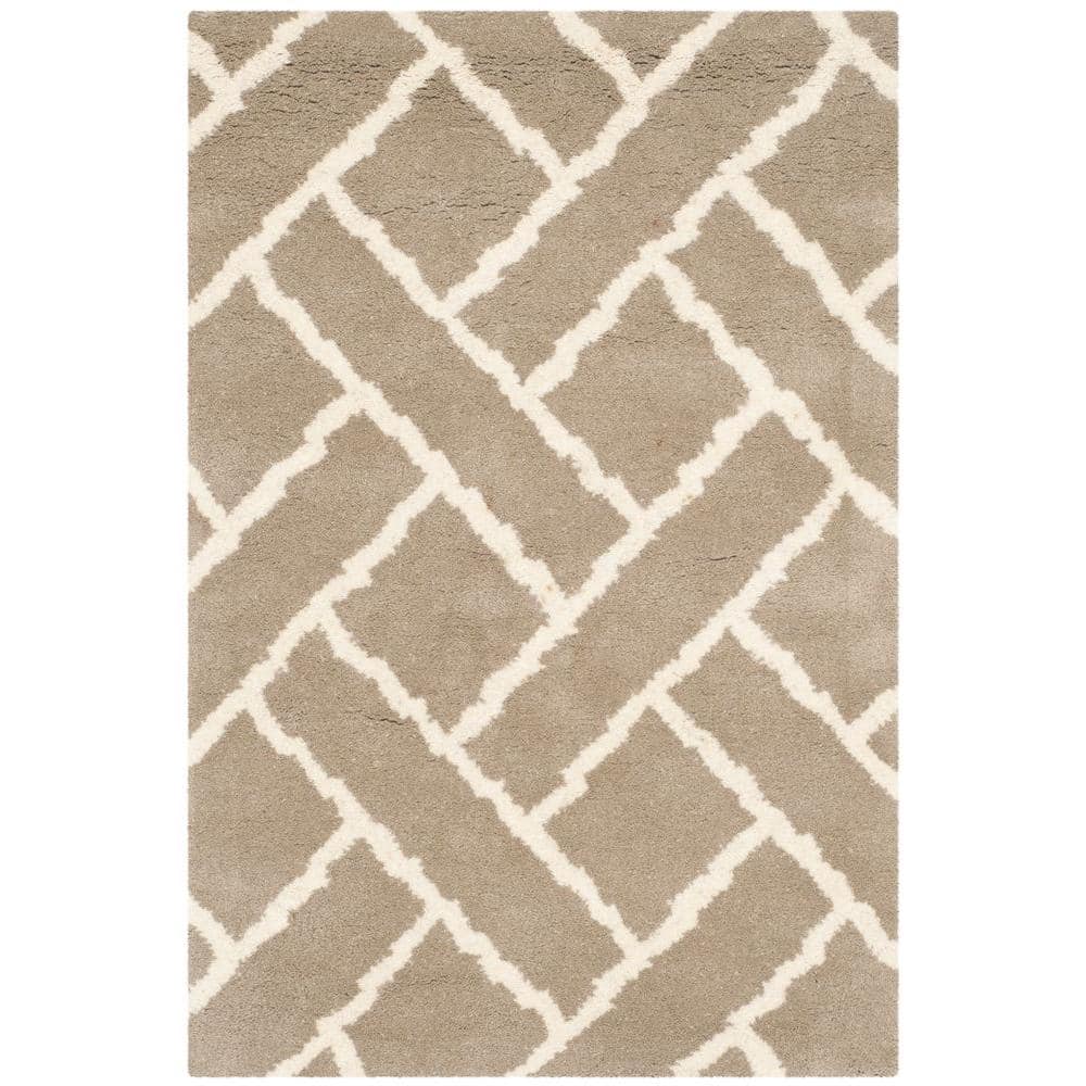 Ivory Elegance Hand-Tufted Wool Rectangular Rug