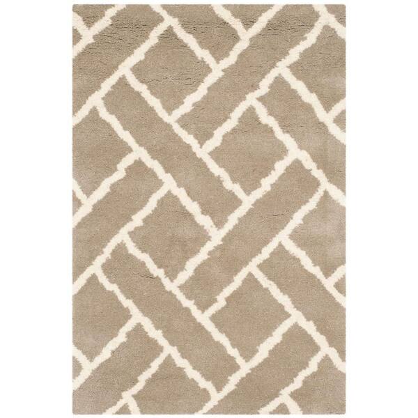 SAFAVIEH Chatham Beige/Ivory 3 ft. x 5 ft. Geometric Area Rug