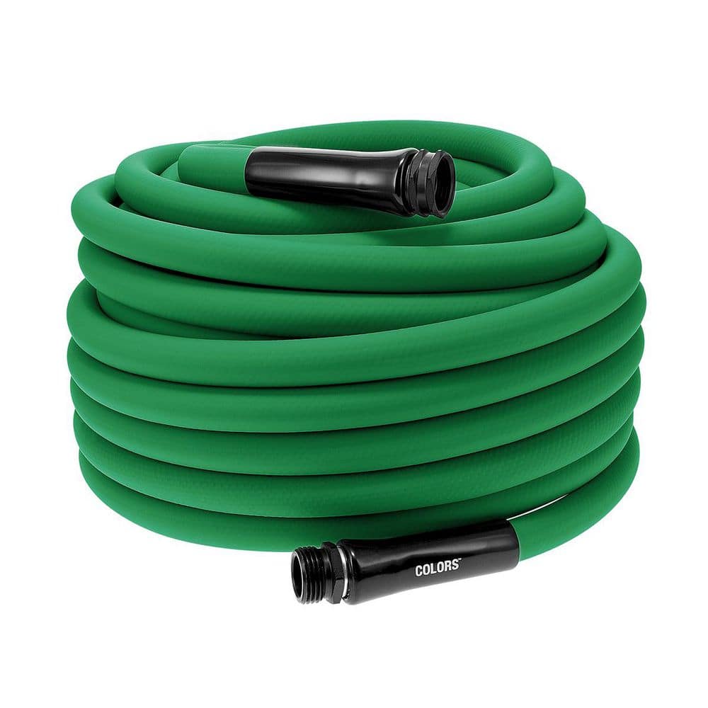 Colors Series 5/8 in. x 75 ft. 3/4 in. 11-1/2 GHT Fittings Garden Hose with Standard Grip in Forest Green price history on PriceWatchPro