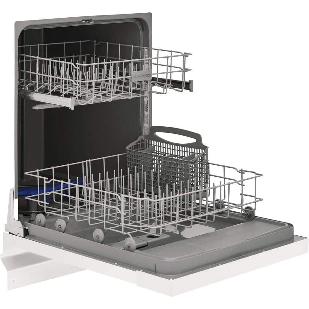 Frigidaire 24" White Built-In Front Control Dishwasher