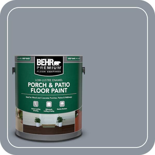 1 gal. #BXC-88 Cool December Low-Lustre Enamel Interior/Exterior Porch and Patio Floor Paint