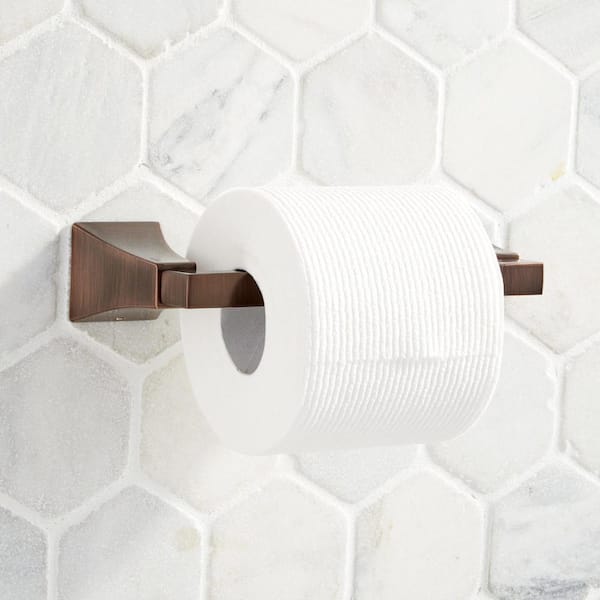 SIGNATURE HARDWARE Vilamonte Wall Mounted Toilet Paper Holder in Oil Rubbed Bronze