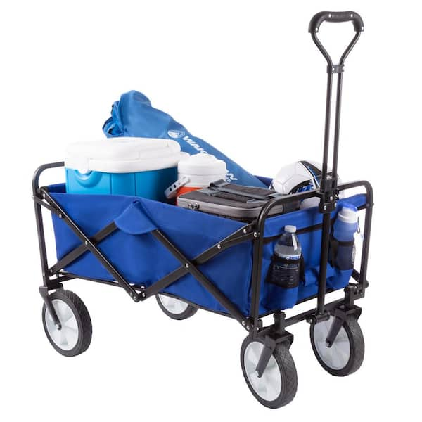 Utility Cart Folding Beach Fishing Trolley Wheel Camping Wagon