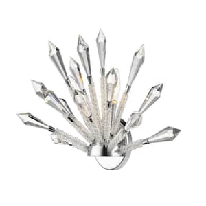 9.625 in. Chrome Sconce