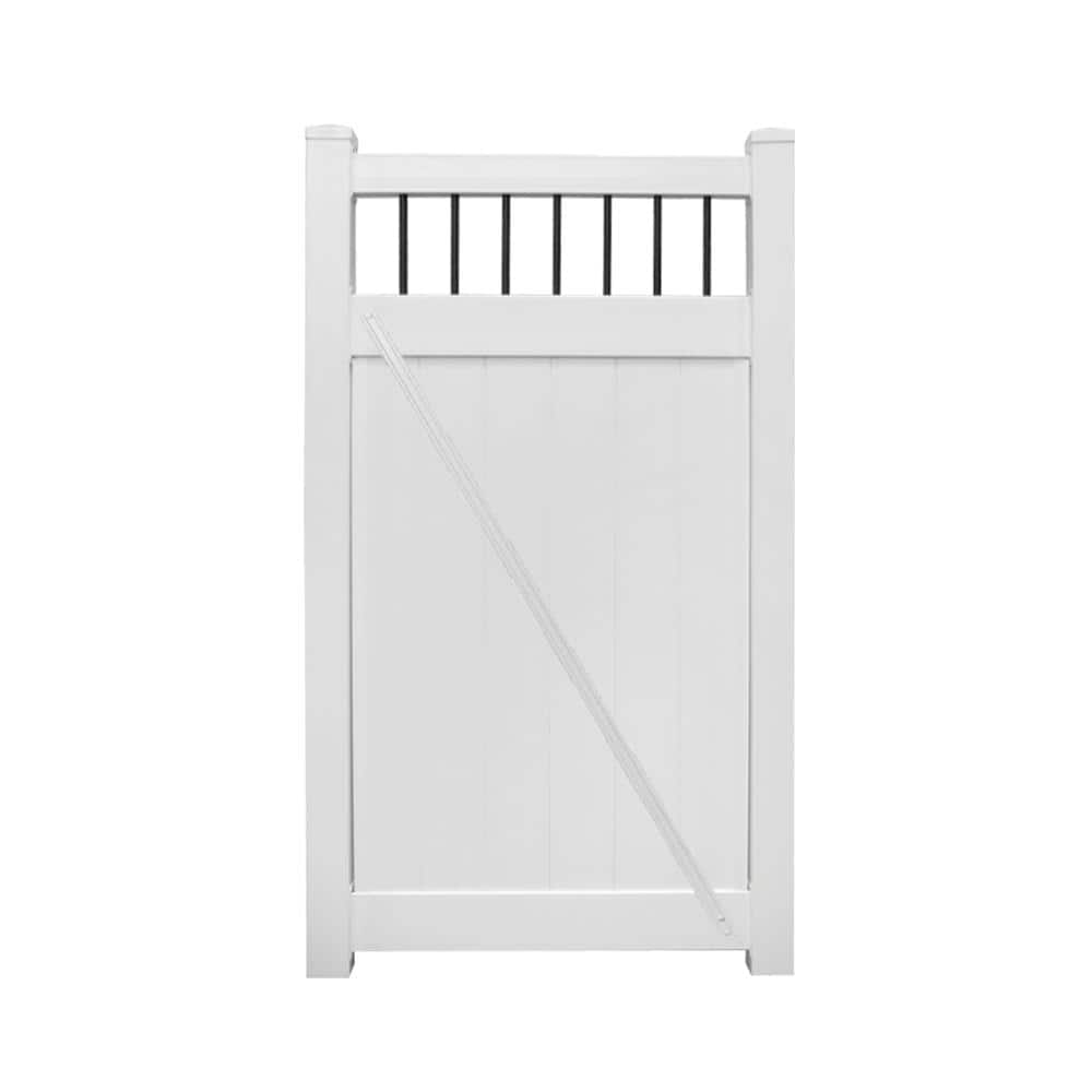 Bradford 3.7 ft. W x 6 ft. H White Vinyl Privacy Fence Gate Kit price history on PriceWatchPro