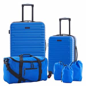 6-Piece Blue Luggage Set with 360° 4-Wheel System (Loola)