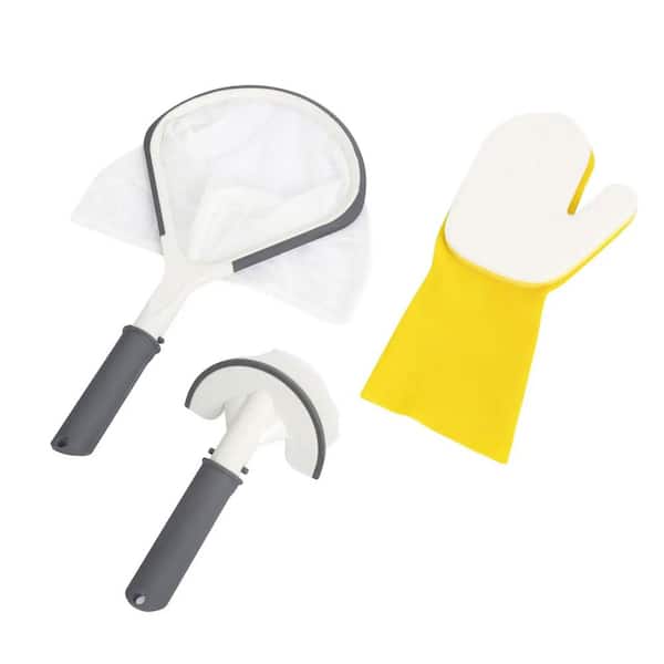 Bestway SaluSpa All In One 3-Piece Cleaning Tool Accessory Set for Hot Tub Spa