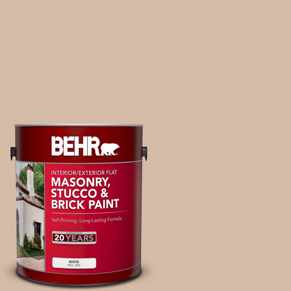 1 gal. #290E-3 Classic Taupe Flat Interior/Exterior Masonry, Stucco and Bri