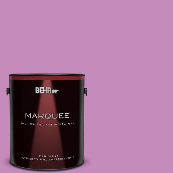 BEHR MARQUEE 1 gal. #P110-4 Rock Star Pink Flat Exterior Paint & Primer