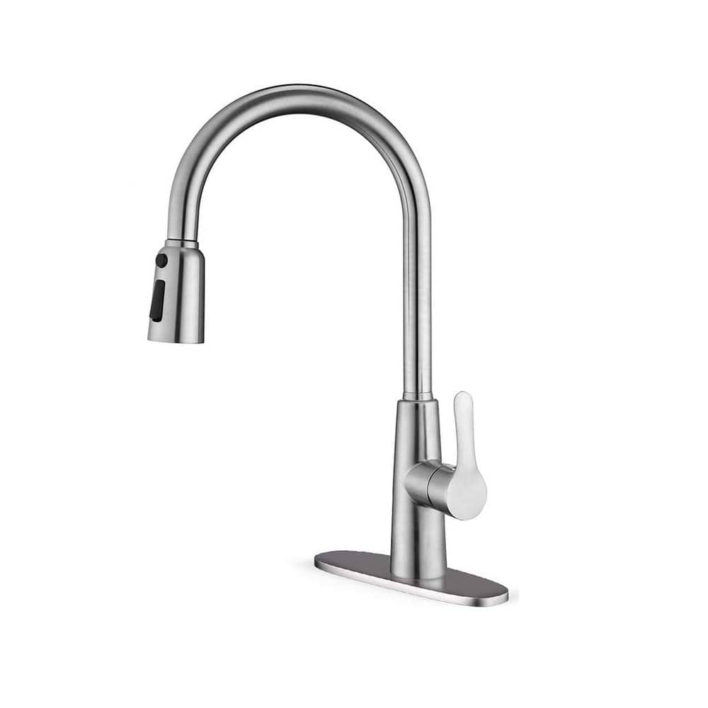 single-handle-pull-down-sprayer-kitchen-faucet-with-flexible-and-power