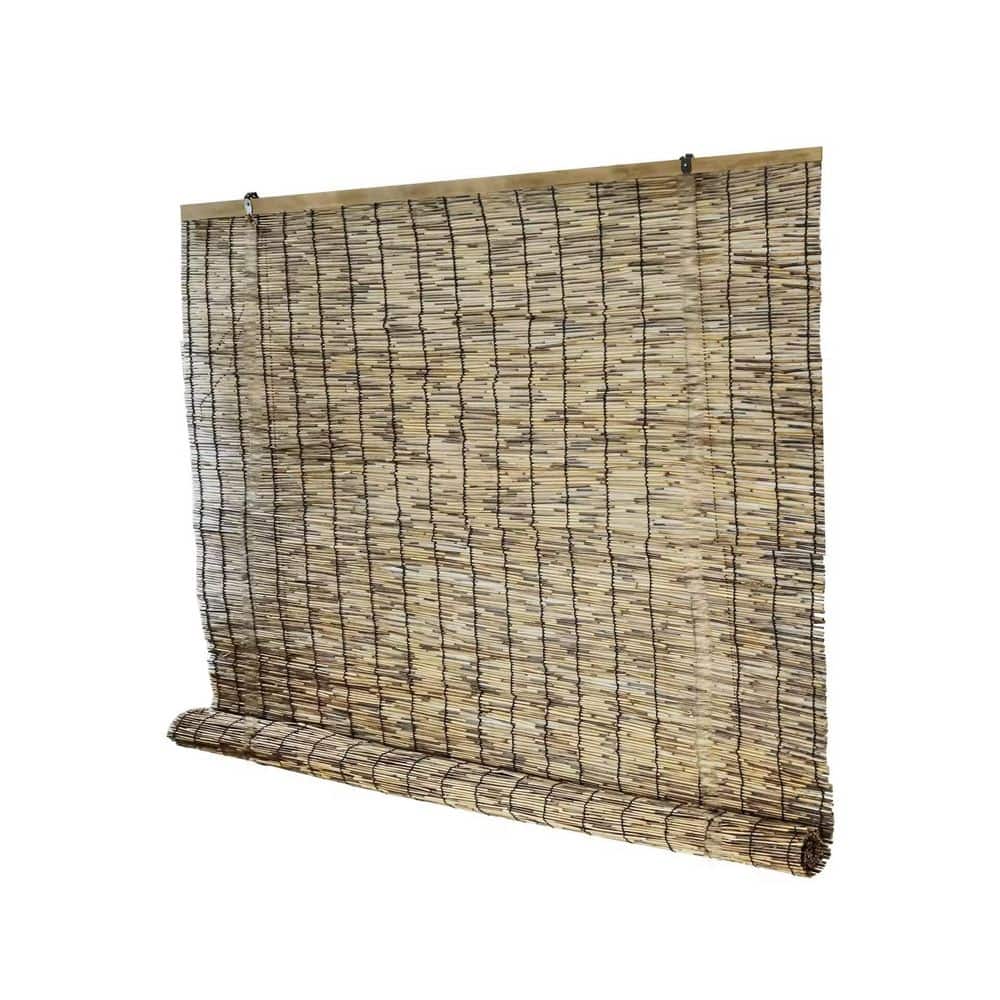 24 in. x 64 in. Bamboo Reed Roll Shade with Lifter Used to Shade the Sun and Decorate the Room price history on PriceWatchPro