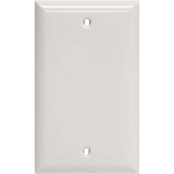 Power Gear White No Gang Blank Plate Wall Plate