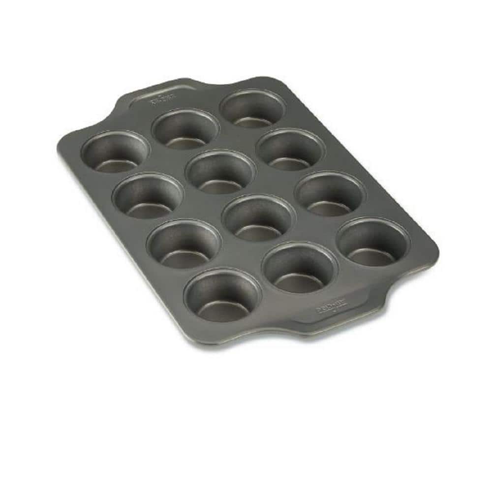 12 Cup Nonstick heavy Gauge Steel Cupcake and Muffin Pan in Gray Dishwasher