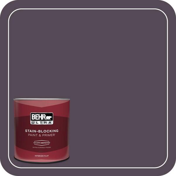 BEHR ULTRA 1 qt. #BXC-51 Deep Mulberry Extra Durable Flat Interior Paint & Primer